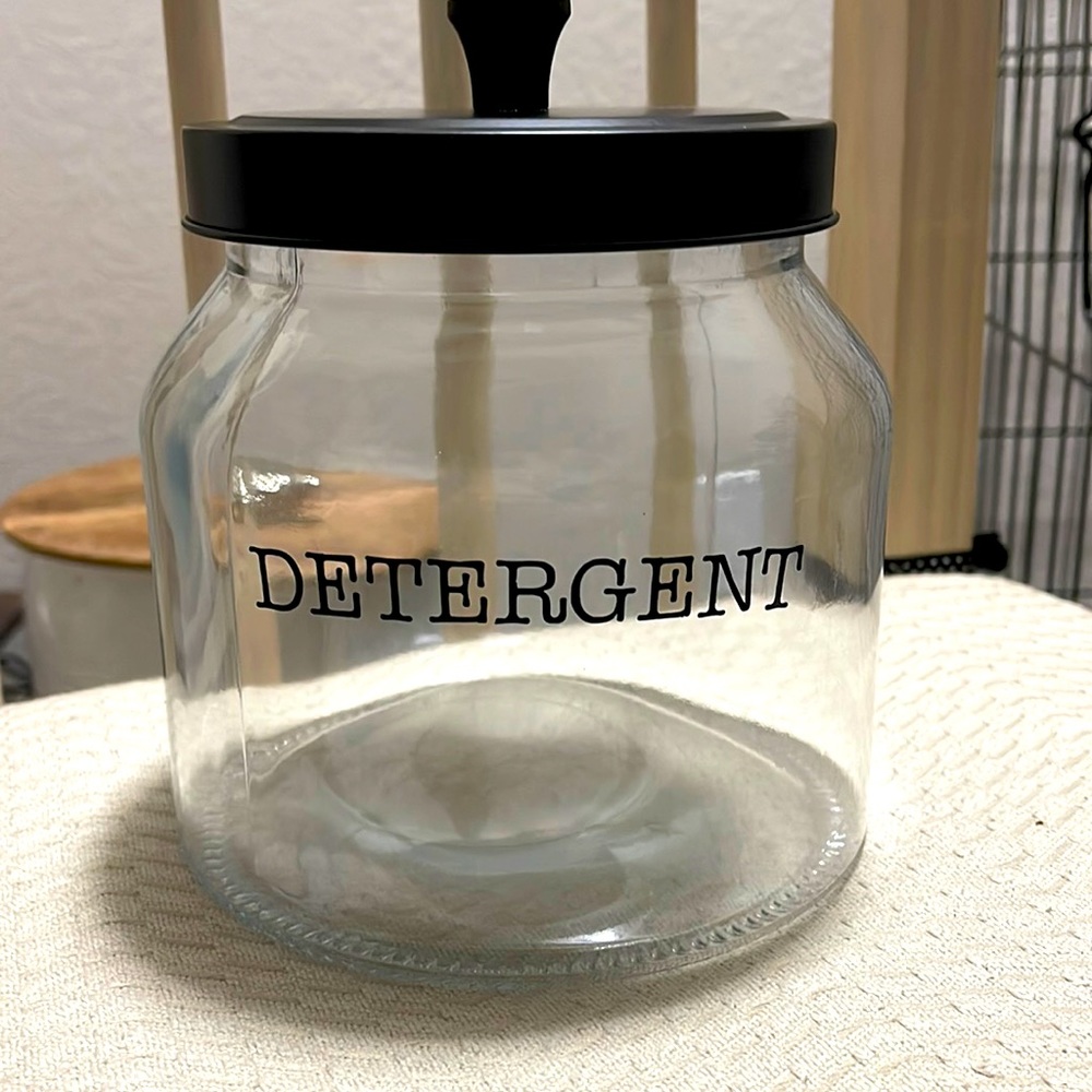 Jar for detergent.